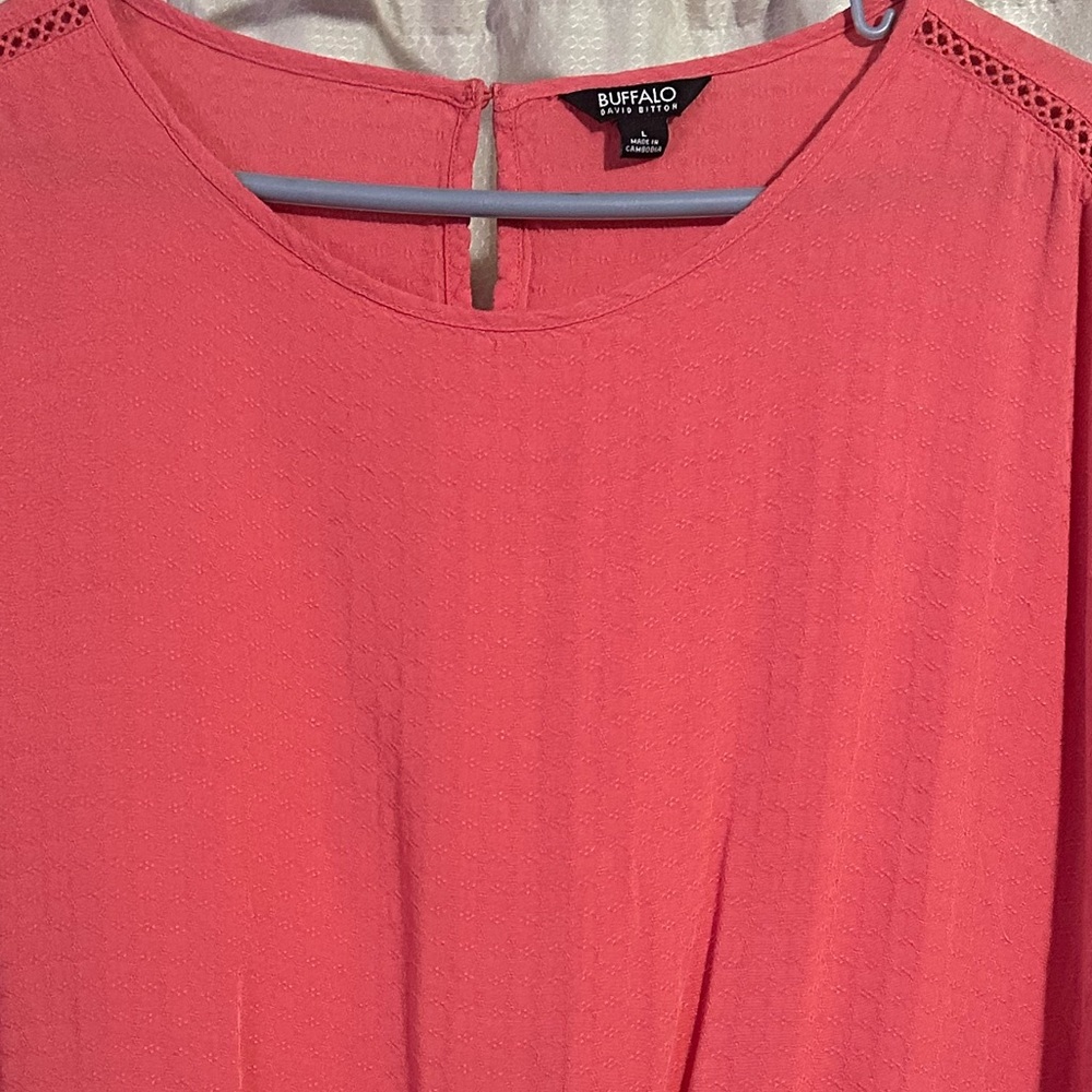 Buffalo David Bitton Coral Short Sleeve Top